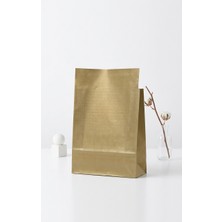Aybaş Kağıtçılık 25X30 cm 12 Adet Gold Renk Kendinden Bantlı Hediye Paketi, Hediye Poşeti