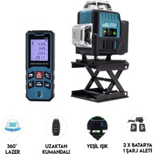 Lazer Terazi + Lazer Metre & Tripot MK16 Profesyonel Lazer Terazi Seti, (BTO159)