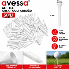 Avessa Golf-Tee Golf Çubuğu 50LI