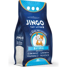 Jingo Naturel Ince Taneli Topaklanan 10 Lt Kedi Kumu