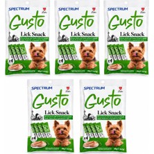 Spectrum Gusto Hindi,ördek Etli ve Ispanaklı Köpek Ödül Maması 4X15 gr 5 Adet
