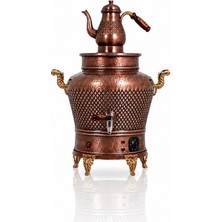 Anka Elektrikli Otantik Ovak 1 Demlikli 12 Litre Bakır Semaver