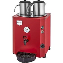 Remta Otomatik Su Alma 23 Litre Iki Demlikli Çay Kazanı Makinesi Kırmızı