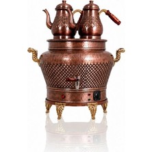 Anka Elektrikli Otantik Ovak 2 Demlikli 24 Litre Bakır Semaver
