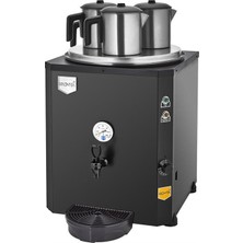 Remta Jumbo 40 Litre Üç Demlikli Çay Kazanı Makinesi - Siyah