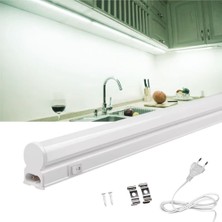 Burul Beyaz Led Bant Armatür Eklenebilir Floresan Tip Aç Kapa Butonlu Fişli SB-6528