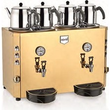Remta Master Elektrikli 46 Litre Dört Demlikli Çay Kazanı Makinesi