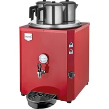 Remta Jumbo 40 Litre Üç Demlikli Çay Kazanı Makinesi - Kırmızı