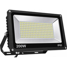 Nisa 200W IP65 Slim LED Dış Mekan Projektör – Siyah Gövde