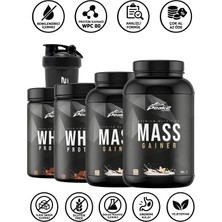 Peak 2 Hacim 14: 2 Adet Mass Gainer 2x3 kg Vanilya + 2 Adet Whey Protein 2X500 gr Çikolata + Shaker