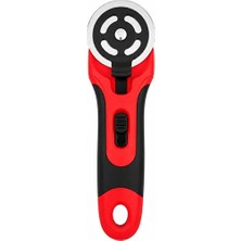 Albertos 45 mm Döner Kumaş Kesici Rotary Cutter Patchwork Kırkyama Rulet Kesici Deri Keçe Kesim Bıçağı