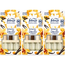 Febreze 3VOLUTION Madagaskar Vanilya ve Manolya Elektrikli Oda Kokusu Yedeği 3X20 ml (3’lü Paket)