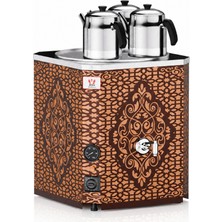 Anka Elektrikli Bakır Yeni Nesil Jumbo 3 Demlikli 35 Litre Çay Makinesi