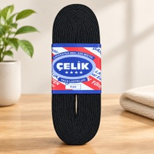 10 M 4 cm Siyah Paça Lastiği