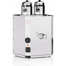 Anka Elektrikli İnox Yeni Nesil Jumbo 2 Demlikli 25 Litre Çay Makinesi
