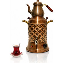 Anka Elektrikli 1 Demlikli 12 Litre Bakır Semaver