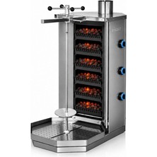 Pimak Lav Taşlı Doğalgazlı Döner Ocağı 3 Gözlü