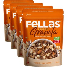 Protein Granola Karışık Kuruyemiş ve Kakao 270 gr (4 Paketi)