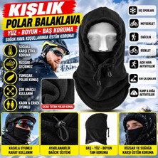 Kışlık Polar Balaklava Kar Maskesi – Rüzgar ve Soğuğa Karşı Koruyucu, Ayarlanabilir, Yüz Boyun ve Baş Koruma, Unisex Motosiklet ve Outdoor Maskesi