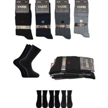 Vakre 9014 (41-44) Erkek Penye Likralı Çorap 12'li