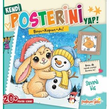 Parlayan Yıldız Kendi Posterini Yap! Boya Kopart As! Sevimli Kış Kolektif