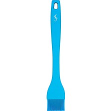 Lurch - Platin Silikon Pasta Fırçası 25,5 cm Mavi - Yanmaz, Yapışmaz, Bükülmez, Çizmez, Tat ve Koku Bırakmaz - 240111