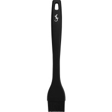 Lurch - Platin Silikon Pasta Fırçası 25,5 cm Siyah - Yanmaz, Yapışmaz, Bükülmez, Çizmez, Tat ve Koku Bırakmaz - 240611