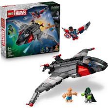 LEGO ǀ Marvel Avengers: Doomsday Quinjet 76347 - 9 Yaş ve Üzeri Çocuklar Için Koleksiyonluk Oyuncak Yapım Seti (433 Parça)