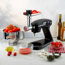 Schafer Neocast Plus Kıyma Aparatlı Dijital Döküm 1800 W Stand Mikser 6 L-Siyah