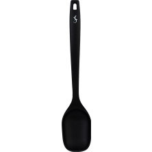 Lurch - Platin Silikon Servis Kaşığı 33,5 cm Siyah - Yanmaz, Yapışmaz, Bükülmez, Çizmez, Tat ve Koku Bırakmaz - 240614