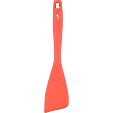 Lurch - Platin Silikon Spatula 28 cm Somon - Yanmaz, Yapışmaz, Bükülmez, Çizmez, Tat ve Koku Bırakmaz - 240064