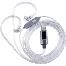 Kz M2 USB Type-C Dsp/dac Çift Mikrofonlu Gümüş Kaplama Yükseltme Kablosu Gümüş-Mikrofonlu