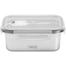 Lurch - "safety" 500 ml Sızdırmaz, Fırınlanabilir, Paslanmaz Çelik, Vakumlu Saklama Kabı - 240890