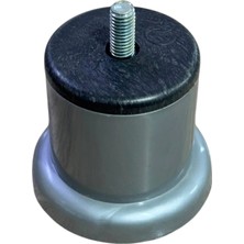 CATEKSSS 6 cm Asena Plastik Ayak M8 Krom - 15’li Paket