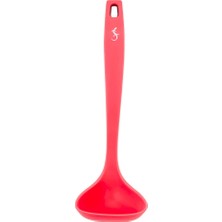 Lurch - Platin Silikon Sos Kepçesi 28 cm Somon - Yanmaz, Yapışmaz, Bükülmez, Çizmez, Tat ve Koku Bırakmaz - 240075