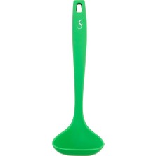 Lurch - Platin Silikon Sos Kepçesi 28 cm - Yeşil - Yanmaz, Yapışmaz, Bükülmez, Çizmez, Tat ve Koku Bırakmaz - 240095