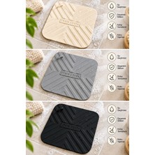 CKM Silikon Ckm Home 3 Adet Silikon Banyo Gider Kapağı 15X15 cm – Duş Yer Süzgeci Kapatıcı, Koku ve Böcek Önleyici