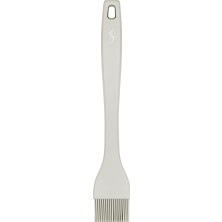 Lurch - Platin Silikon Pasta Fırçası  25,5 cm Açık Gri -  Yanmaz, Yapışmaz, Bükülmez, Çizmez, Tat ve Koku Bırakmaz - 240011