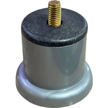 CATEKSSS 6 cm Asena Plastik Ayak 3/8 Krom - 4’lü Paket