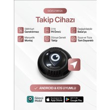 Gözcü Mobil Ios Android Uyumlu Airtag 10/30 Ay Batarya Ömrü Anlık Geçmişe Dönük Konum Gps A