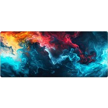 Gaming Mouse Pad 90X40 Mouse Pad Xxl Büyük Oyuncu Ofis Mause Pad Mousepad (Colourful Wave, 90X40 C