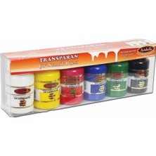 Tr Transparan Çini Seramik Boyası 50ML 6'li