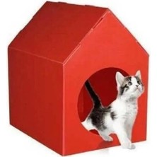 Tr Temel Özel Üretim Plastik Kedi Köpek Evi Kırmızı Plastik Sokak Hayvanları Için Kedi Evi K