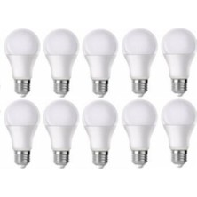 Tr Zm Aydınlatma LED - 9W - Beyaz Işık - E27-10LU - Tasarruflu LED Ampul 9W Ampul