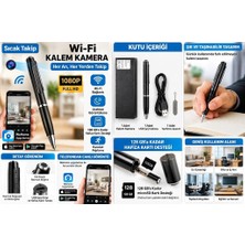 Sıcak Takip Wi-Fi Kalem Kamera 1080P Full Hd Taşınabilir Video Kayıt Cihazı 128 GB Hafıza Kartı Desteği