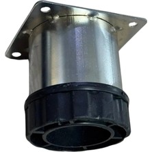 CATEKSSS Tablalı Ayarlı Metal Dolap Tezgah Baza Koltuk Kanepe Ayağı Krom Çap:51 mm 6 cm - 25’li Paket
