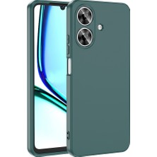 Lopard Realme Note 60 Telefon Kılıfı Lansman Kapak Koyu Yeşil Pürüzsüz Yüzey Soft Darbe Korumalı Arka Kapak Koruma