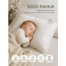 %100 Organik Pamuk Bebek Uyku Yastığı Tela Çantalı (35X45CM)