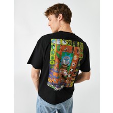 Koton Rick and Morty Oversize Tişört Lisanslı Baskılı