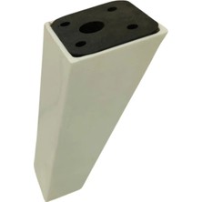 CATEKSSS 12 cm Açılı Kare Ayak Beyaz - 4’lü Paket